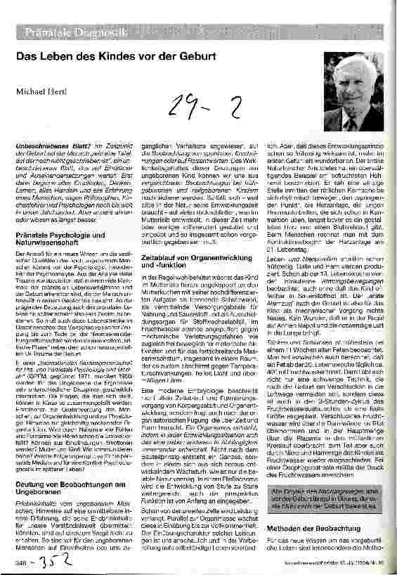 Vorschauseite 1: Das Leben des Kindes vor der Geburt