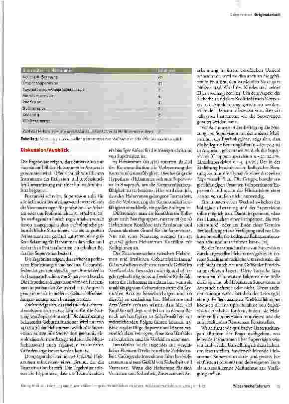Vorschauseite 5: Nutzung von Supervision im geburtshilflichen Kontext