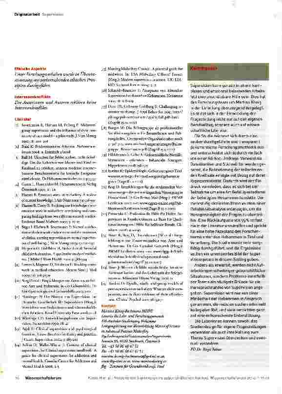 Vorschauseite 6: Nutzung von Supervision im geburtshilflichen Kontext