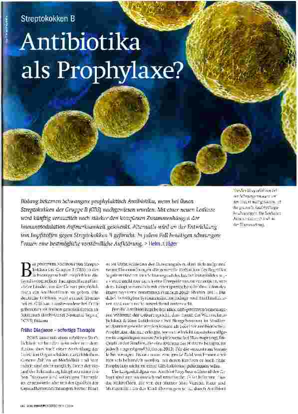 Vorschauseite 1: Antibiotika als Prophylaxe?