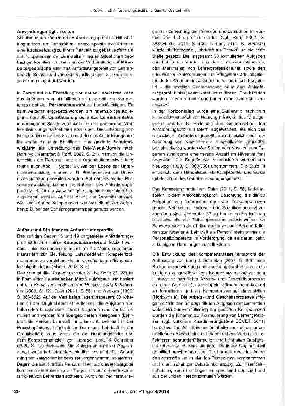 Vorschauseite 5: Anforderungsprofil und Qualität des Lehrens