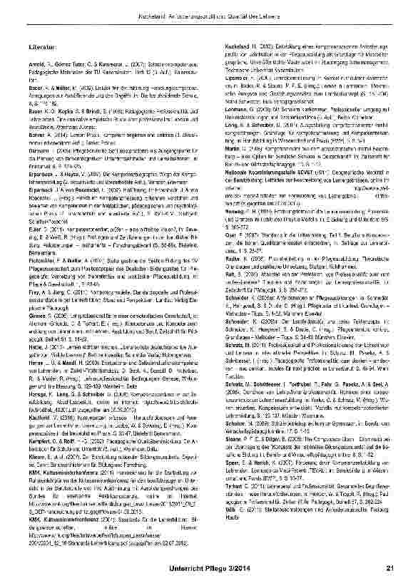 Vorschauseite 6: Anforderungsprofil und Qualität des Lehrens