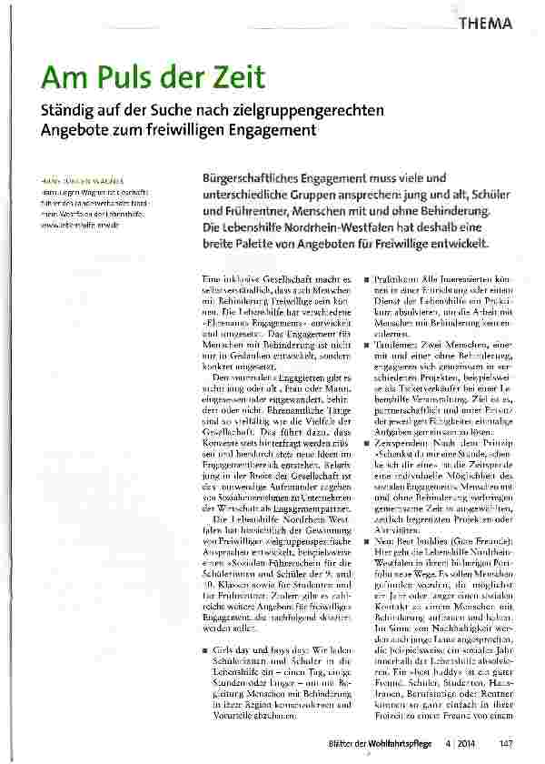 Vorschauseite 1: Am Puls der Zeit