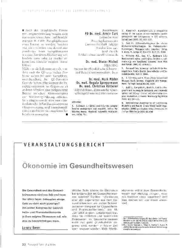 Vorschauseite 3: Kosteneffizienz bei Rehabilitation krankheitsbedingter Querschnittlähmung und bei Komplikationsbehandlung