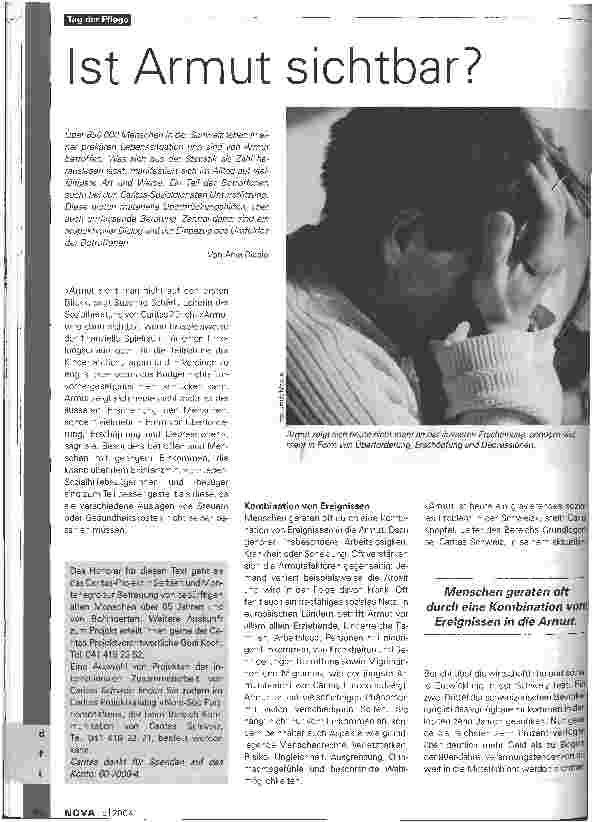 Vorschauseite 1: Ist Armut sichtbar?
