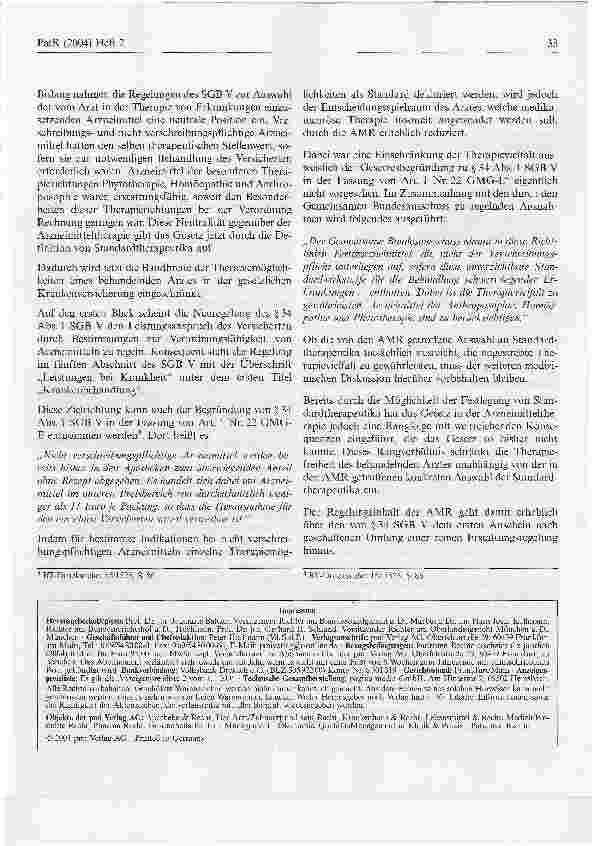 Vorschauseite 2: Standardtherapeutika nach den neuen AMR contra Verordnungsfähigkeit verschreibungspflichtiger Arzneimittel