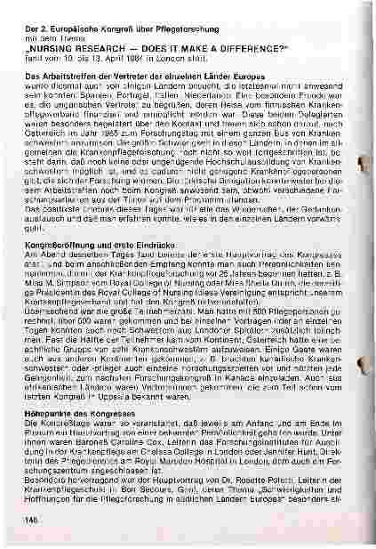 Vorschauseite 1: Nursing Research - Does it make a difference? Der 2. Europäische Kongreß über Pflegeforschung