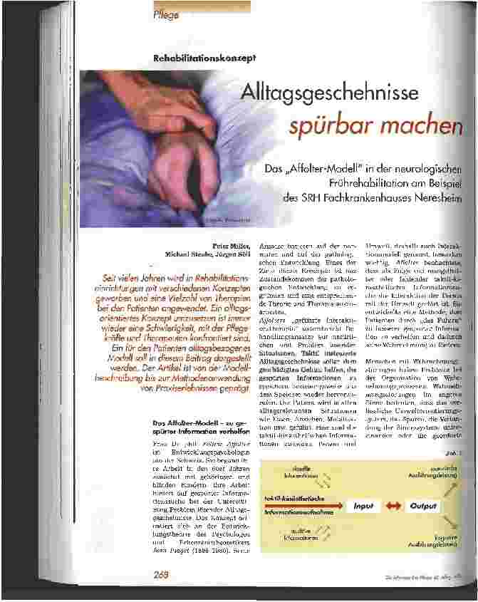 Vorschauseite 1: Alltagsgeschehnisse spürbar machen