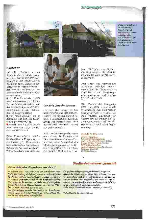 Vorschauseite 2: Wenn Schüler über Grenzen gehen ...