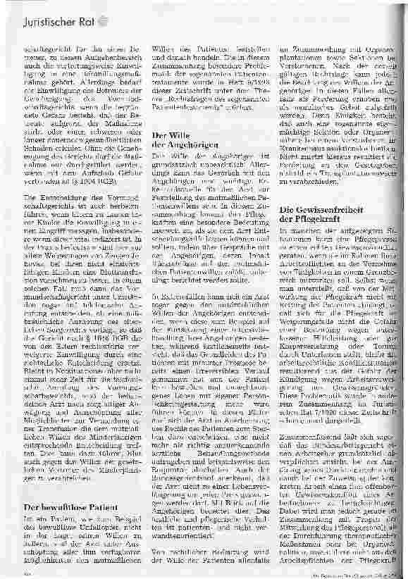 Vorschauseite 2: Der Wille des Patienten Richtschnur und Grenze der Heilbehandlung?
