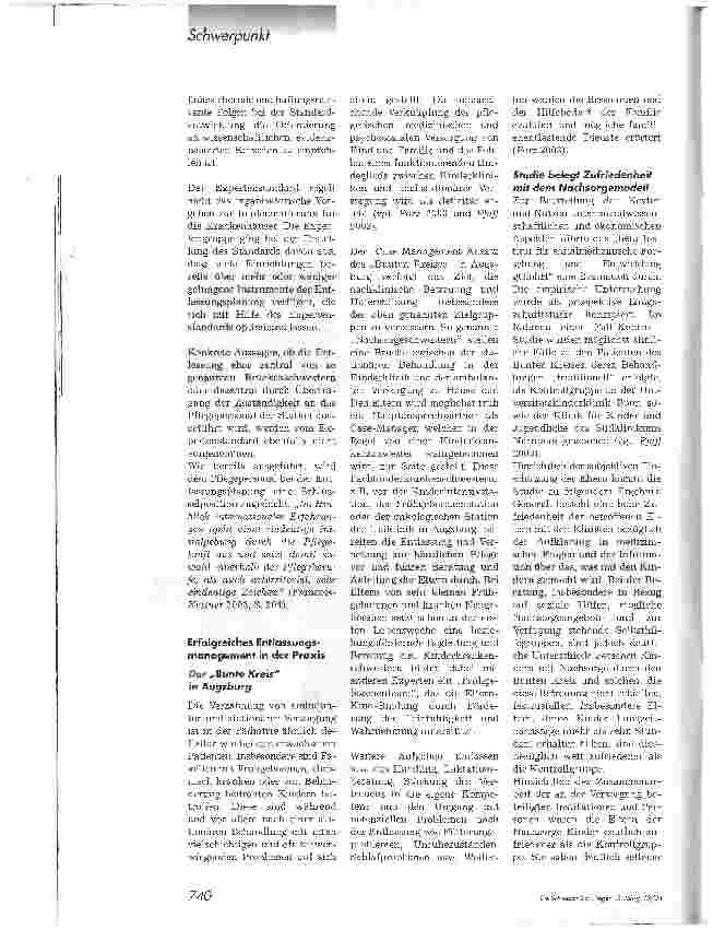 Vorschauseite 3: Versorgungskontinuität sichern. Implementierung eines pflegerischen Entlassungsmanagements, Teil 1