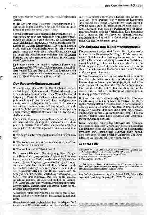 Vorschauseite 5: Die neue BPflV - eine strategische Herausforderung für das Krankenhausmanagement