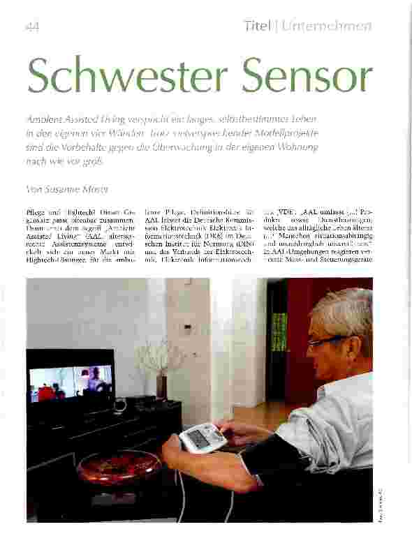 Vorschauseite 1: Schwester Sensor