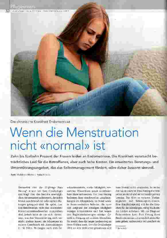 Vorschauseite 1: Wenn die Menstruation nicht «normal» ist