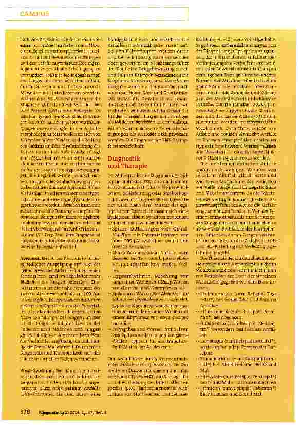 Vorschauseite 3: Anfälle, Absencen und Schlafattacken