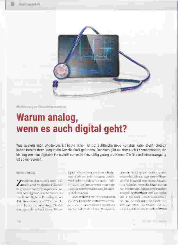 Vorschauseite 1: Warum analog, wenn es auch digital geht?