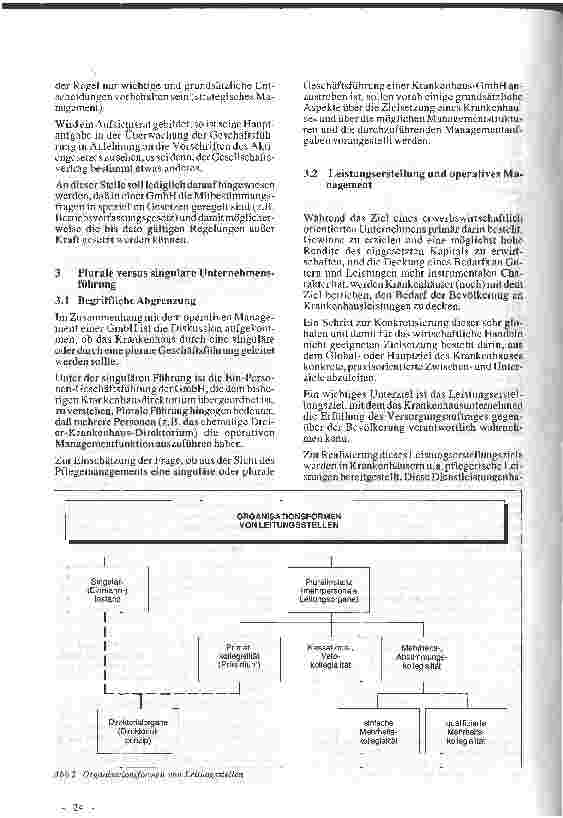 Vorschauseite 4: Krankenhaus-GmbH und autonomes Pflegemanagement - ein Widerspruch?