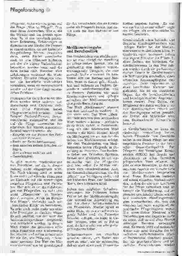 Vorschauseite 3: An der falschen Pille hängt sich die Ethik auf Pflegende sprechen über Erfahrungen mit Medikamentenfehlern