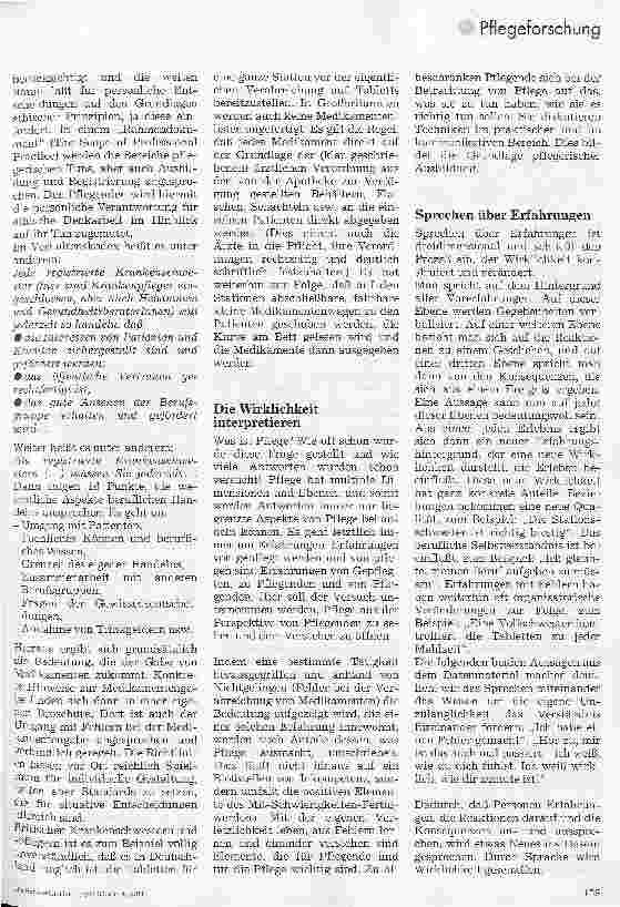 Vorschauseite 4: An der falschen Pille hängt sich die Ethik auf Pflegende sprechen über Erfahrungen mit Medikamentenfehlern