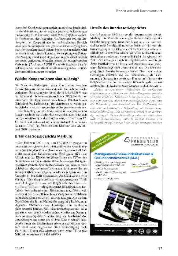 Vorschauseite 2: Nachstationäre Behandlung