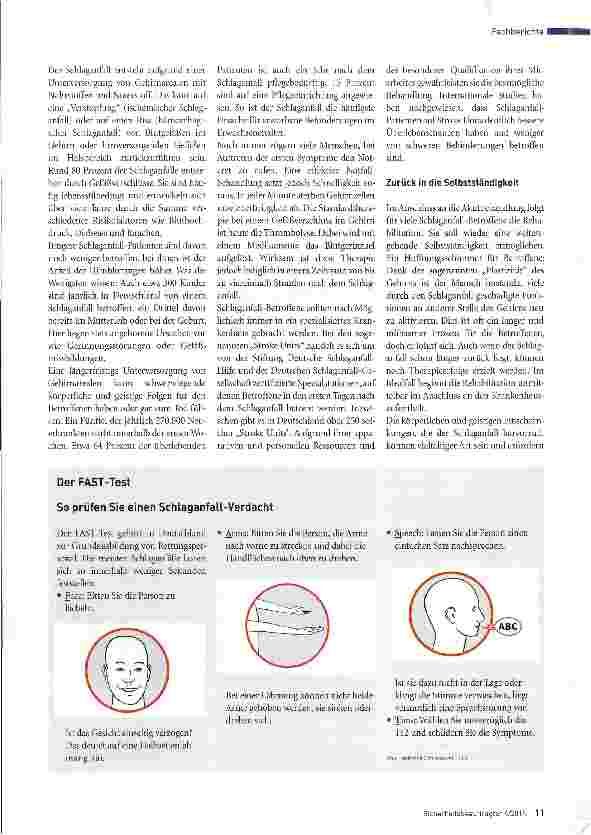 Vorschauseite 2: Jeder Schlaganfall ist ein Notfall