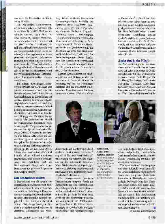 Vorschauseite 2: Kritik an Medical Schools
