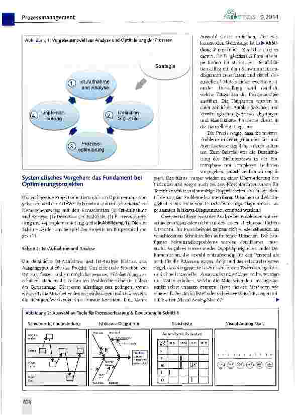 Vorschauseite 2: Fallstudie zur Optimierung der Physioabteilung einer Rehabilitationsklinik