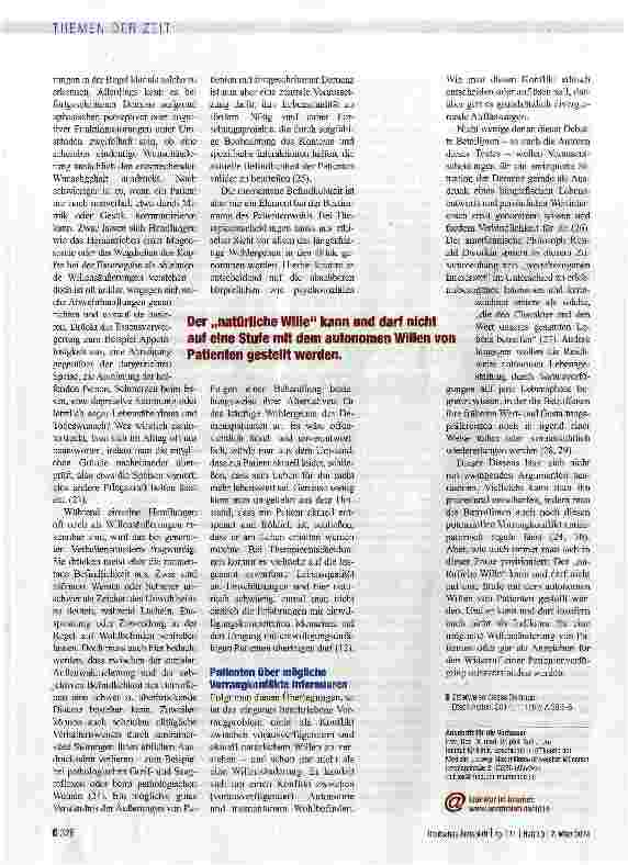 Vorschauseite 3: Der „natürliche Wille und seine ethische Einordnung