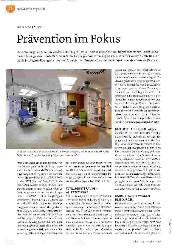 Vorschauseite 1: Prävention im Fokus