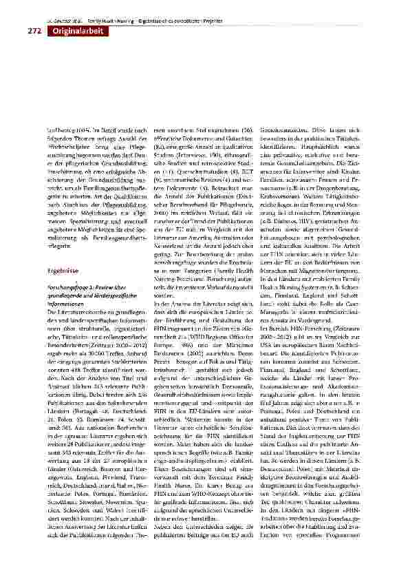 Vorschauseite 4: Family Health Nursing - eine Herausforderung für Ausund Weiterbildung? Ergebnisse eines europäischen Projektes