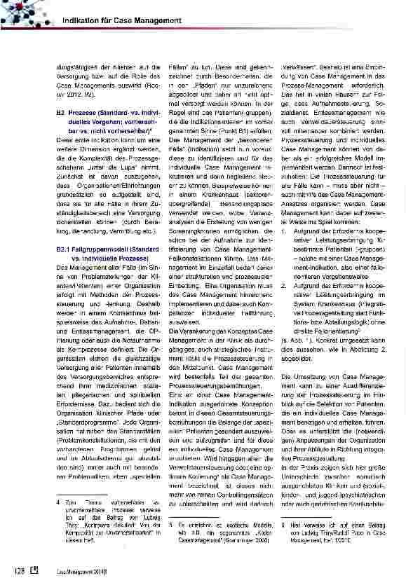 Vorschauseite 5: Indikation für Case Management