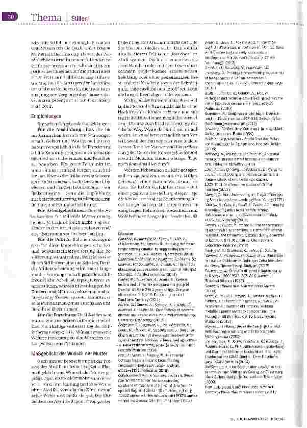 Vorschauseite 5: Langzeitstillen