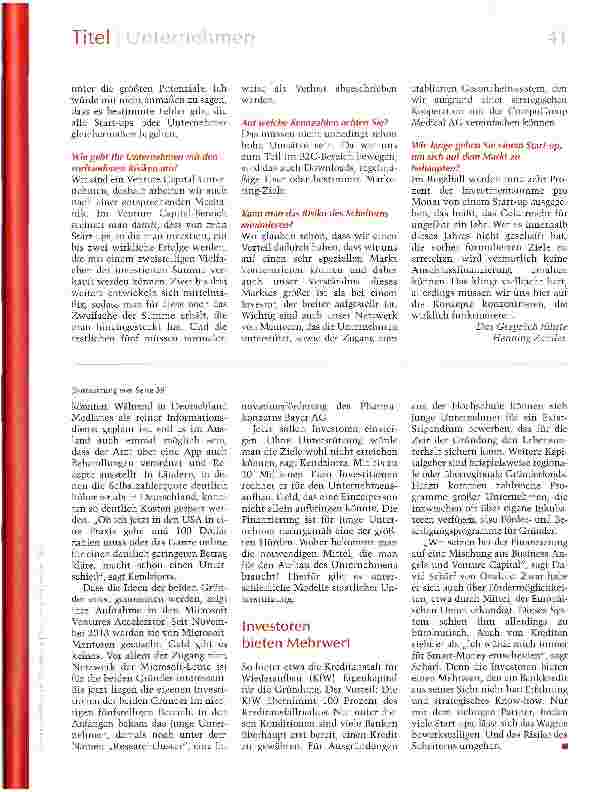 Vorschauseite 2: Die meisten Gründungen scheitern