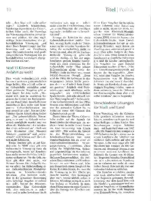 Vorschauseite 3: Krise im Kreißsaal