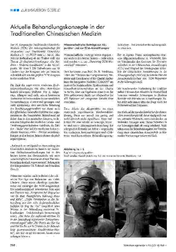 Vorschauseite 1: Aktuelle Behandlungskonzepte in der Traditionellen Chinesischen Medizin
