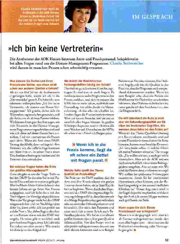 Vorschauseite 1: Ich bin keine Vertreterin