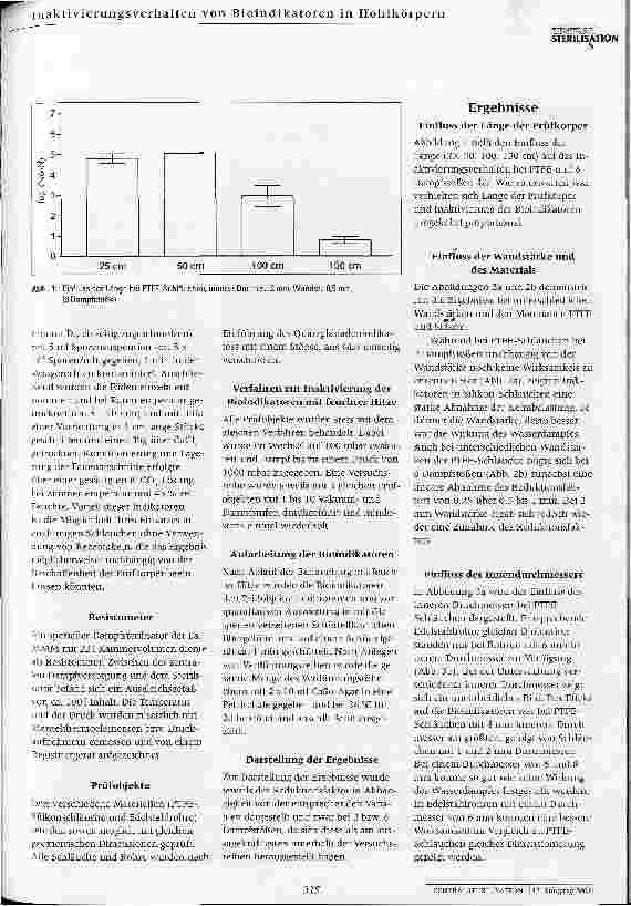 Vorschauseite 2: Einfluss von Material, Länge, Wandstärke und Durchmesser von Hohlkörpern auf das Inaktivierungsverhalten von Bioindikatoren bei der Behandlung mit feuchter Hitze