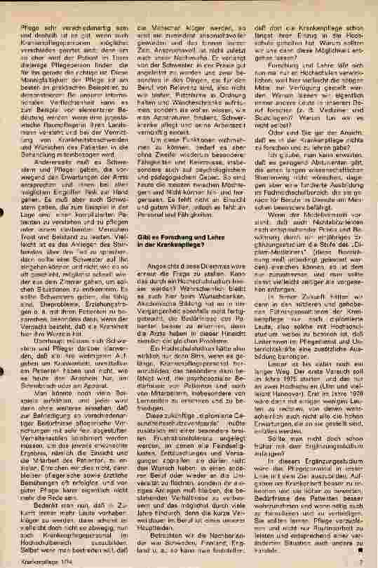 Vorschauseite 2: Krankenpflege - hochschulreif?
