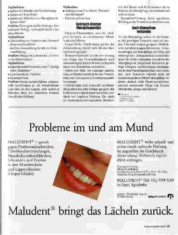 Vorschauseite 4: Mundpflege am Krankenbett Pflegerische Kreativität gefragt