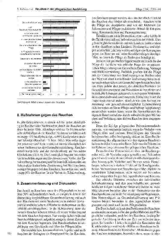 Vorschauseite 6: Rauchen in der pflegerischen Ausbildung