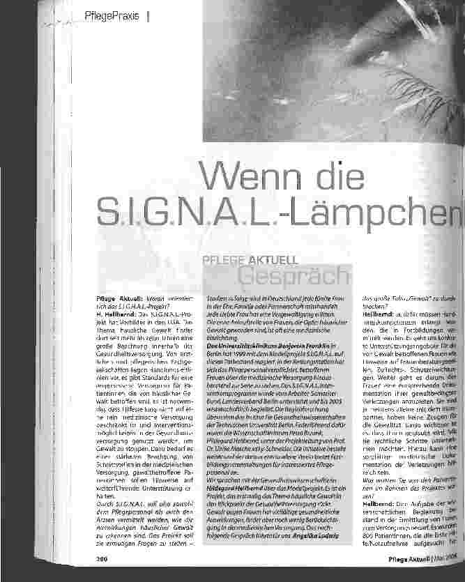 Vorschauseite 1: Wenn die S.I.G.N.A.L. - Lämpchen leuchten