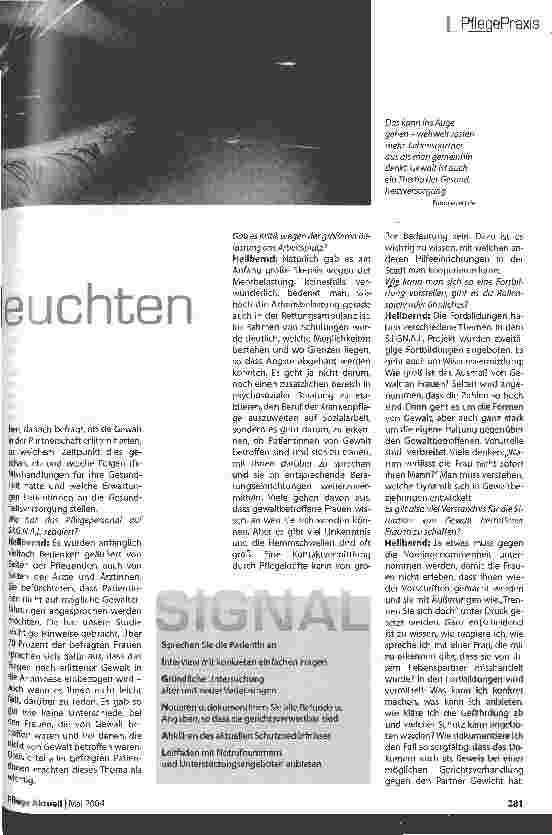 Vorschauseite 2: Wenn die S.I.G.N.A.L. - Lämpchen leuchten