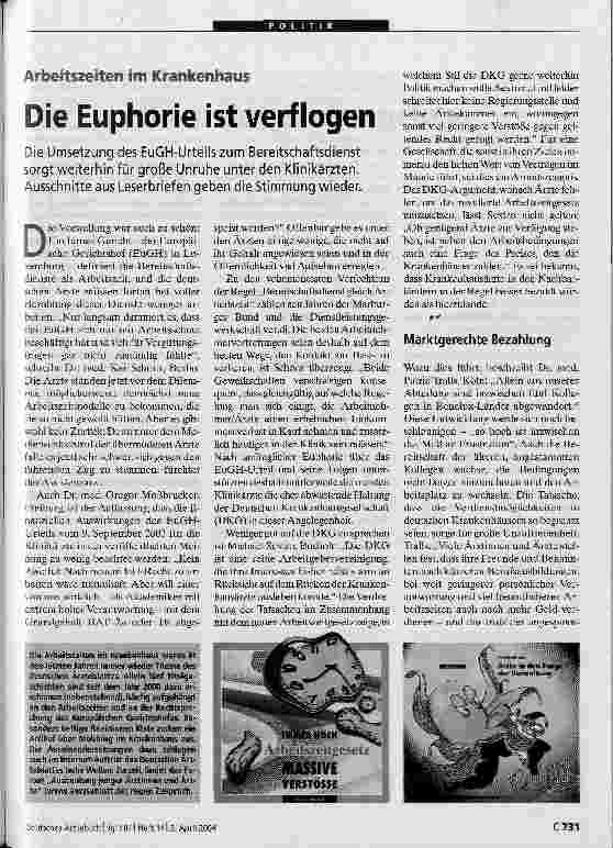 Vorschauseite 1: Die Euphorie ist verflogen