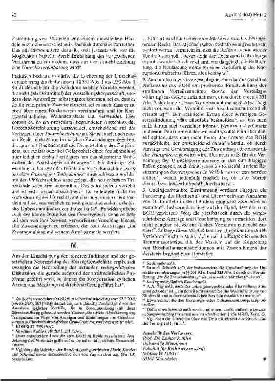 Vorschauseite 4: Die Zusammenarbeit der Ärzte mit der Pharmaindustrie