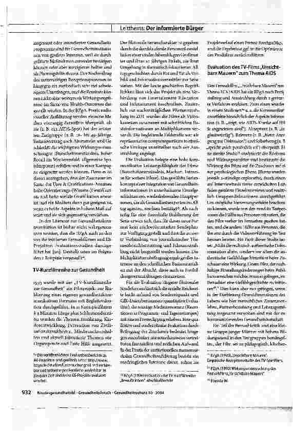 Vorschauseite 6: Gesundheit in der Mediengesellschaft. Institutionelle Gesundheitsaufklärung und Fernsehunterhaltung