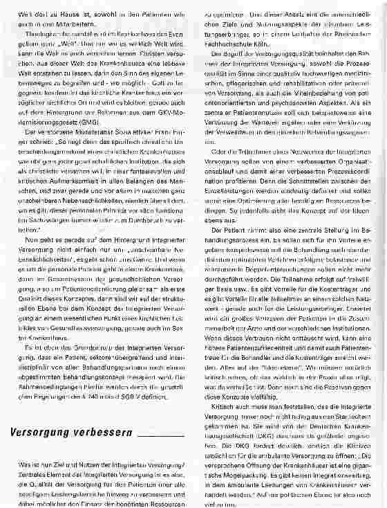 Vorschauseite 2: Implikationen der Integrierten VersorgungDas Ideal von verbesserter Patientenversorgung und Kostenersparnis mit Leben erfüllen