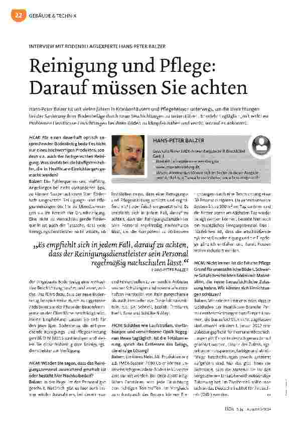 Vorschauseite 1: Reinigung und Pflege: Darauf müssen Sie achten