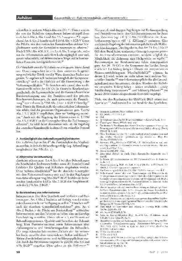 Vorschauseite 5: Patientenmobilität und Patientenrechte - zur Umsetzung der EU-Richtlinie über die grenzüberschreitende Gesundheitsversorgung