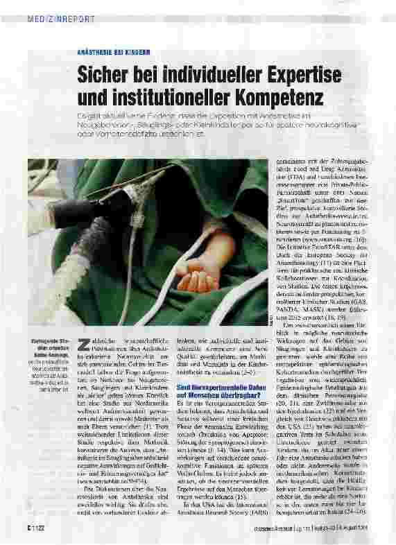 Vorschauseite 1: Sicher bei individueller Expertise und institutioneller Kompetenz