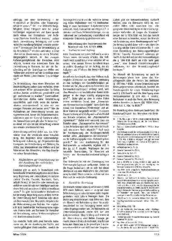 Vorschauseite 3: Der General Comment No. 1 zu Art. 12 der UN-BRK und die Umsetzung im deutschen Recht
